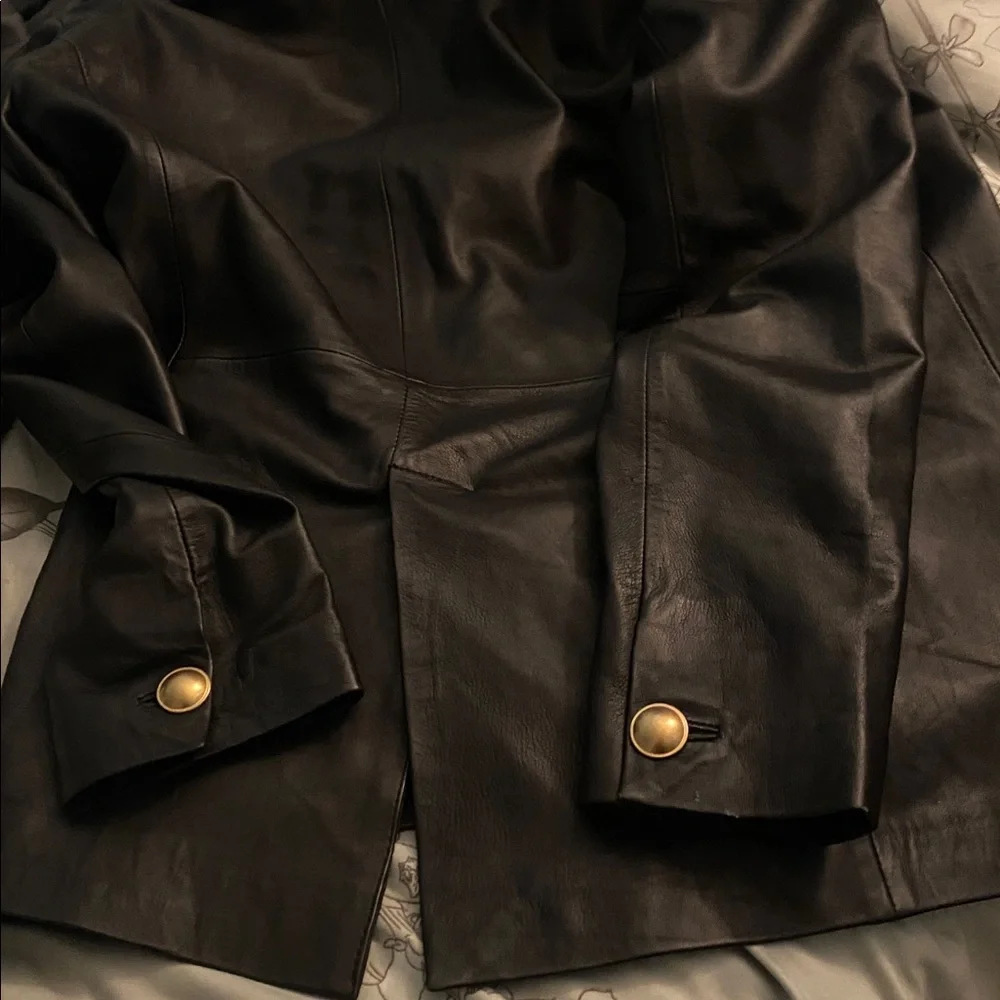 Bod & Christensen Black Leather Women's Jacket - Picture 13 of 14